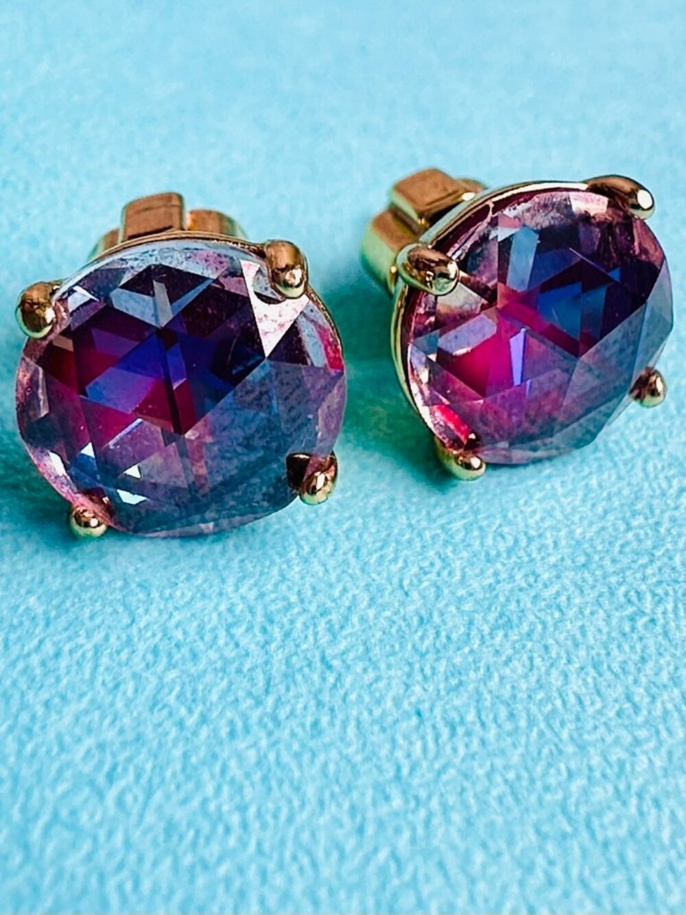 Kate Spade Bright Ideas in Berry Cubic Zirconia Earrings